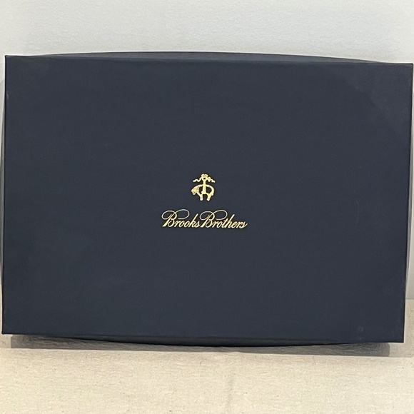 Brooks Brothers 4pc EMPTY Large Gift Boxes - Navy with Golden Fleece Logo - Picture 4 of 8